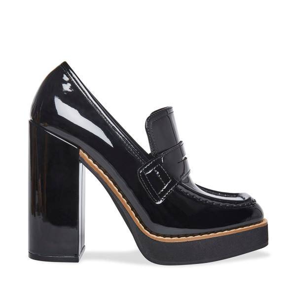 Steve Madden Randy Patent Heel Høye Hæler Dame Svarte | SM-694UP