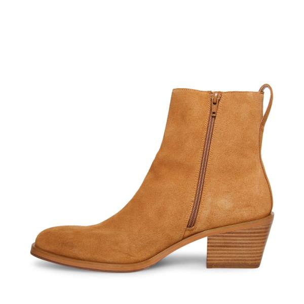 Steve Madden Richie Tan Semsket Skinn Støvler Herre Brune | SM-516UA