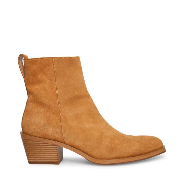 Steve Madden Richie Tan Semsket Skinn Støvler Herre Brune | SM-516UA