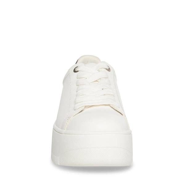 Steve Madden Rockaway Joggesko Dame Hvite Svarte | SM-201SD