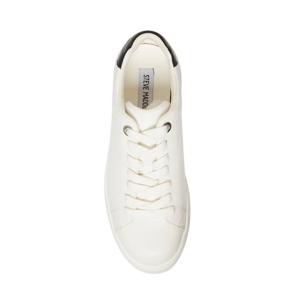 Steve Madden Rockaway Joggesko Dame Hvite Svarte | SM-201SD