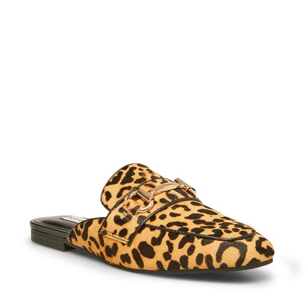 Steve Madden Rylie Leopard Flate Sko Dame Leopard | SM-729QY