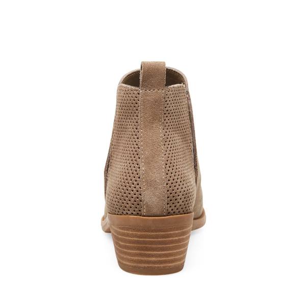 Steve Madden Salado Taupe Semsket Skinn Ankelstøvletter Dame Grå Brune | SM-206LF