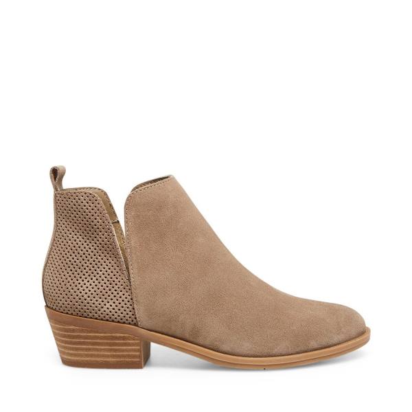 Steve Madden Salado Taupe Semsket Skinn Ankelstøvletter Dame Grå Brune | SM-206LF