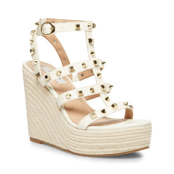 Steve Madden Sallina Sandaler Dame Hvite | SM-054RA