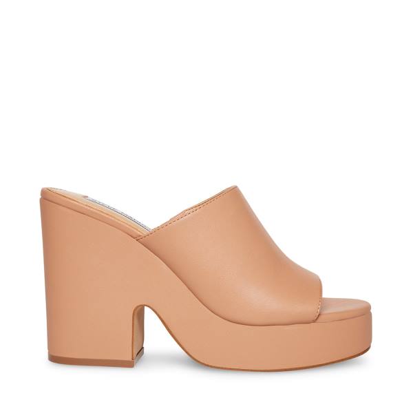 Steve Madden Sally Tan Heel Høye Hæler Dame Mørke Brune | SM-358GO