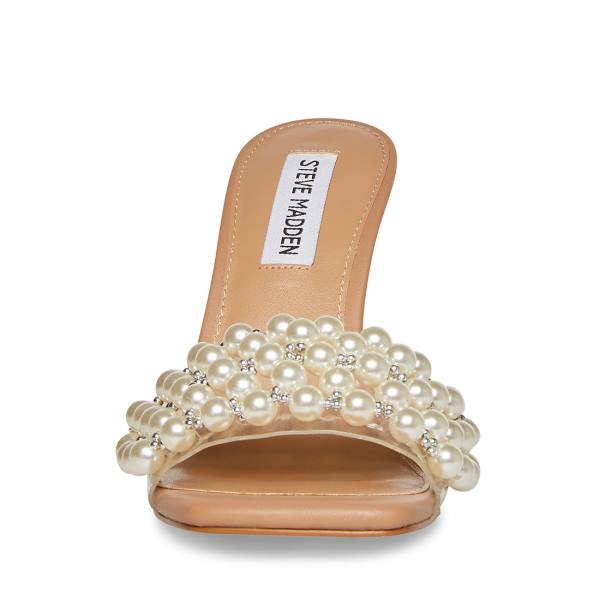 Steve Madden Sift Natural Heel Høye Hæler Dame Beige | SM-241WT