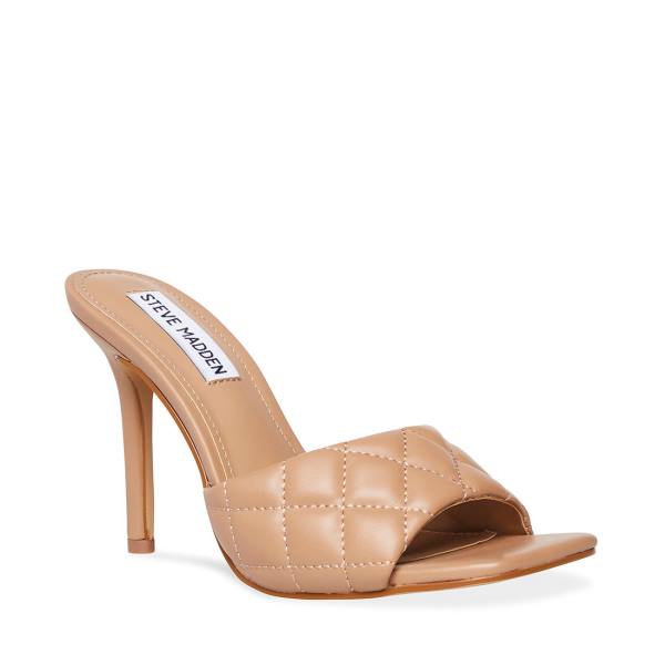 Steve Madden Signify Natural Heel Høye Hæler Dame Beige | SM-394YR