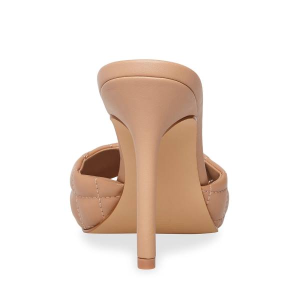 Steve Madden Signify Natural Heel Høye Hæler Dame Beige | SM-394YR