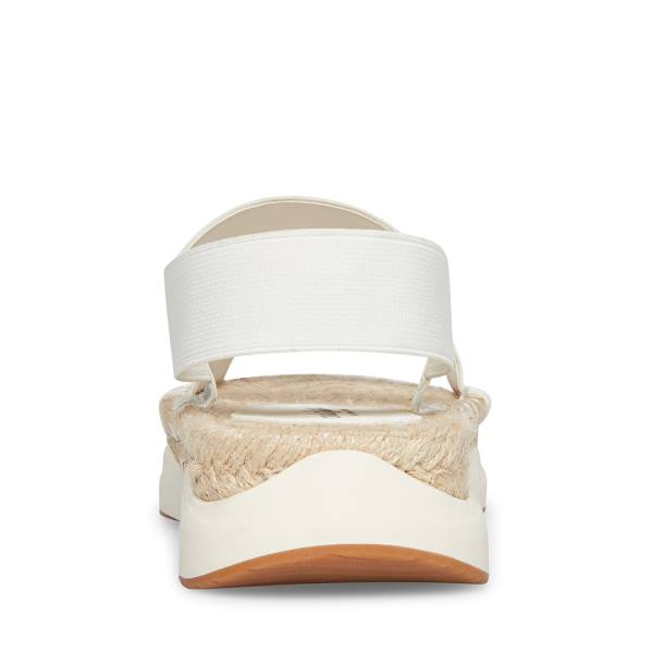 Steve Madden Sirrius Fabric Sandaler Dame Hvite | SM-064SK