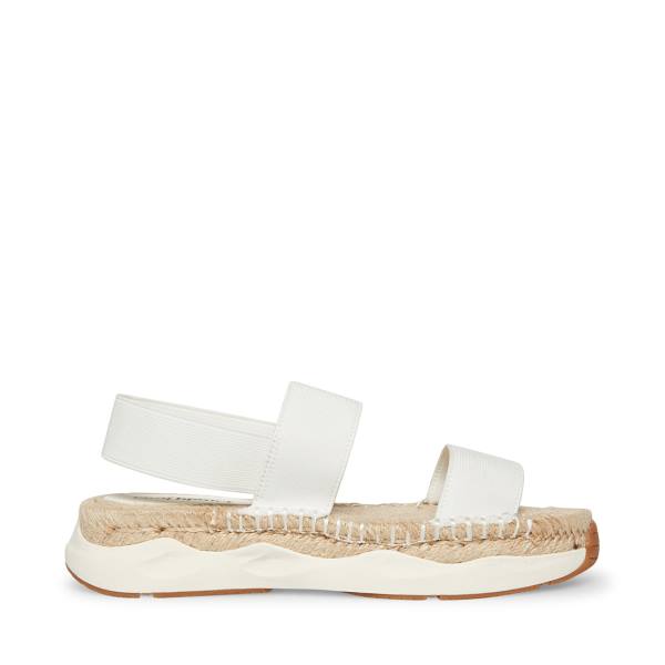 Steve Madden Sirrius Fabric Sandaler Dame Hvite | SM-064SK