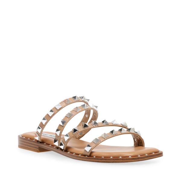 Steve Madden Skyler Tan Sandaler Dame Brune | SM-247OM