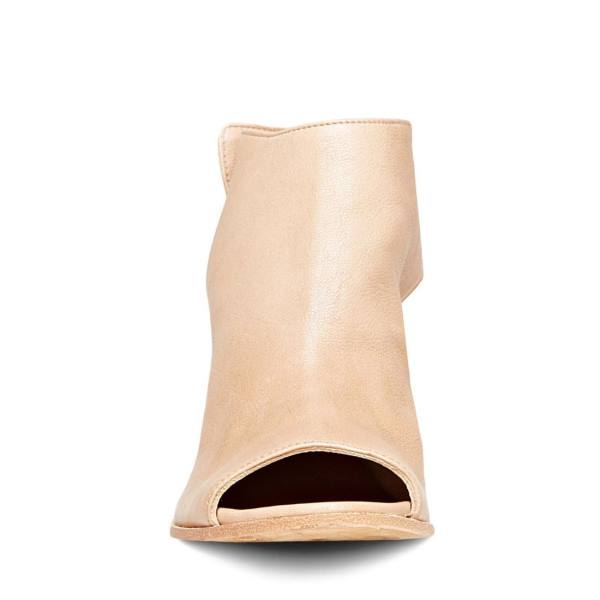 Steve Madden Slater Natural Lær Heel Høye Hæler Dame Beige | SM-587EB