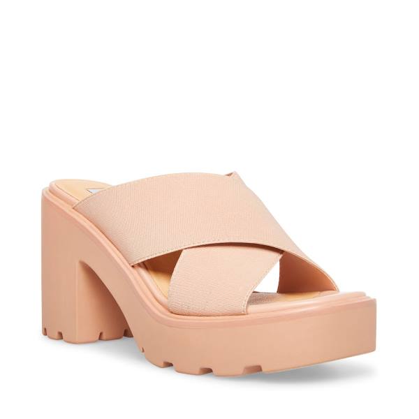 Steve Madden Smash Nude Sandaler Dame Beige | SM-127NK