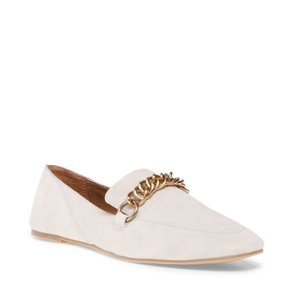 Steve Madden Soprano Bone Semsket Skinn Flate Sko Dame Beige | SM-764XW