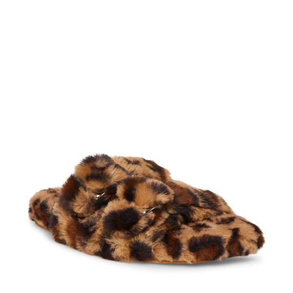 Steve Madden Staycation Leopard Tøfler Dame Leopard | SM-534UW