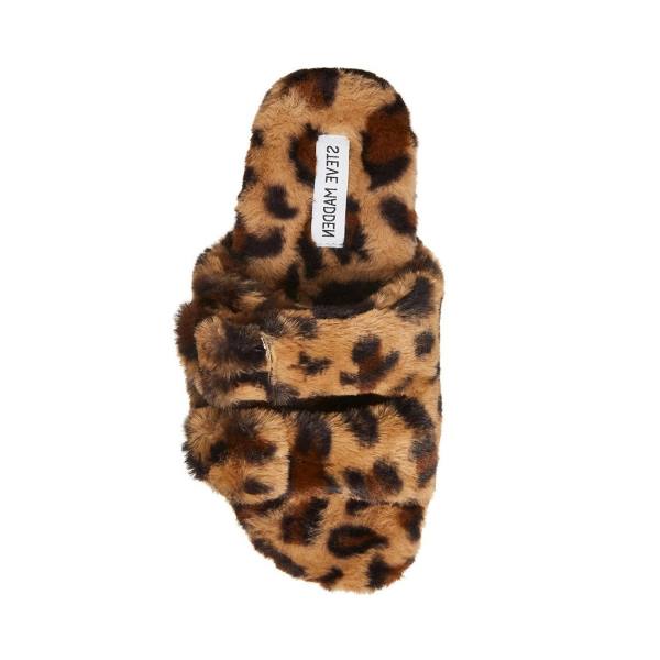 Steve Madden Staycation Leopard Tøfler Dame Leopard | SM-534UW