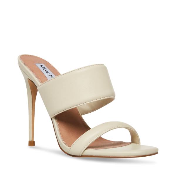 Steve Madden Swan Bone Heel Høye Hæler Dame Beige | SM-970GK