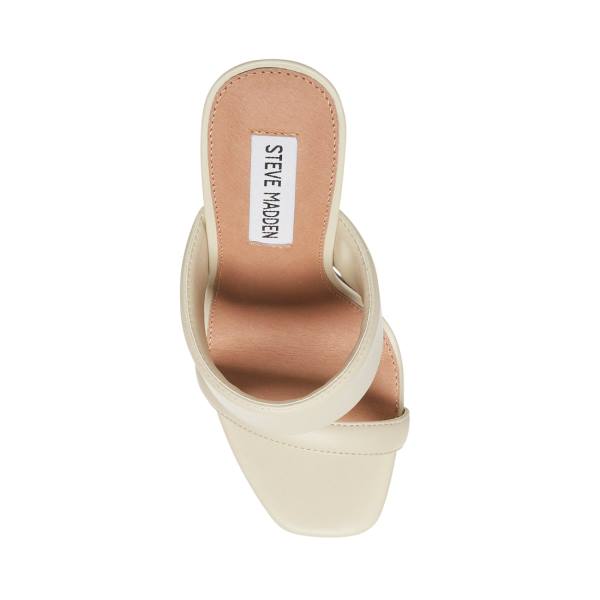 Steve Madden Swan Bone Heel Høye Hæler Dame Beige | SM-970GK