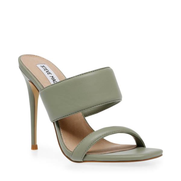 Steve Madden Swan Heel Høye Hæler Dame Grønn | SM-796VA