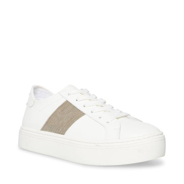 Steve Madden Swept Joggesko Dame Hvite | SM-504KH