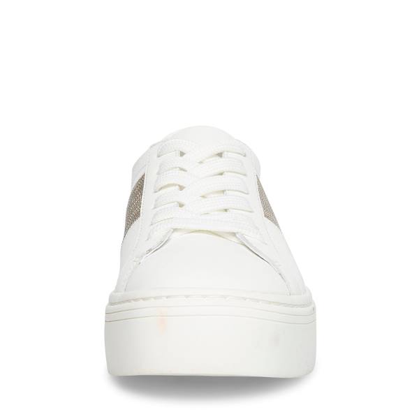 Steve Madden Swept Joggesko Dame Hvite | SM-504KH