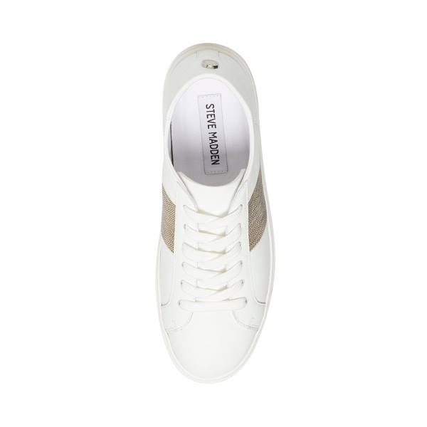 Steve Madden Swept Joggesko Dame Hvite | SM-504KH