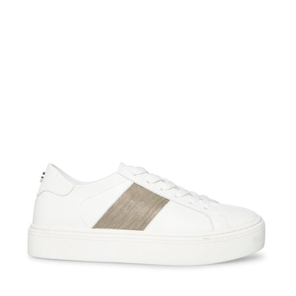 Steve Madden Swept Joggesko Dame Hvite | SM-504KH