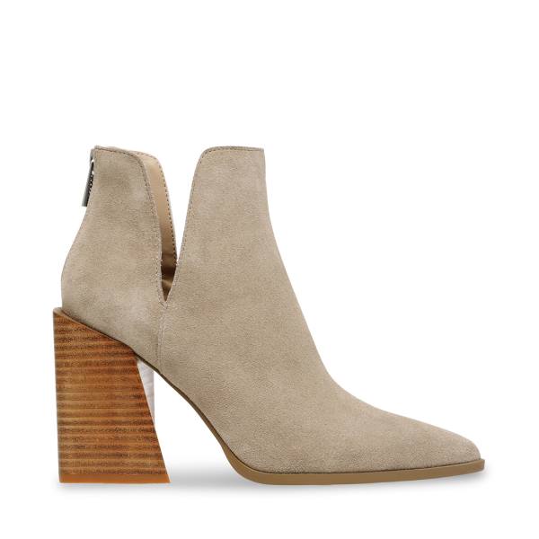 Steve Madden Taylen Tan Semsket Skinn Ankelstøvletter Dame Brune | SM-063CV