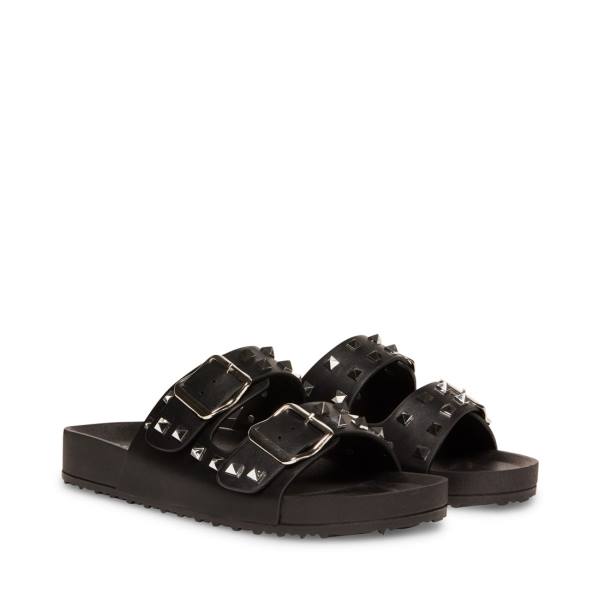 Steve Madden Teddy-p Sandaler Dame Svarte | SM-126DM