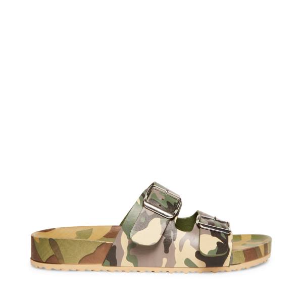 Steve Madden Teddy-t Sandaler Dame Camouflage | SM-895WB