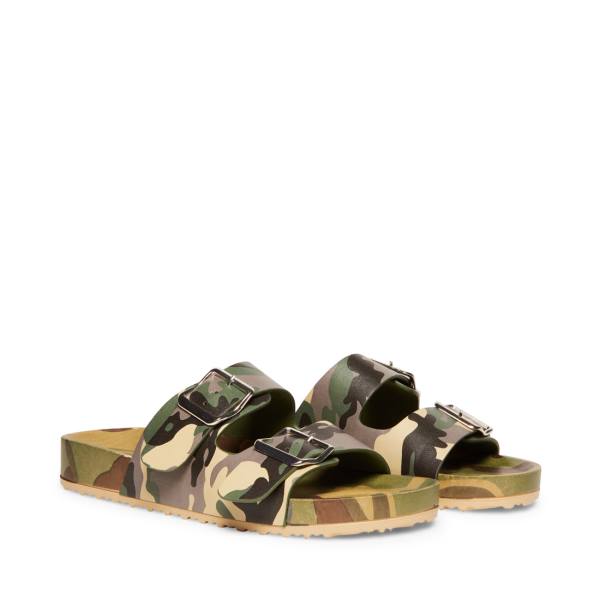 Steve Madden Teddy-t Sandaler Dame Camouflage | SM-895WB