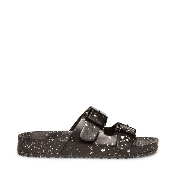 Steve Madden Teddy-t Sandaler Dame Svarte Multicolor | SM-146AH