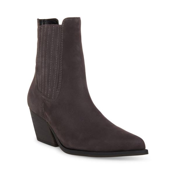 Steve Madden Terezza Nubuck Ankelstøvletter Dame Grå | SM-015HS