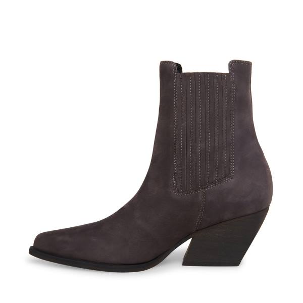 Steve Madden Terezza Nubuck Ankelstøvletter Dame Grå | SM-015HS