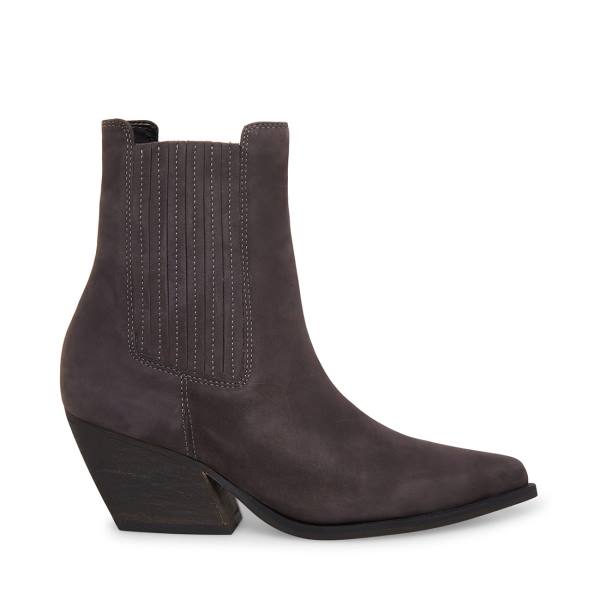 Steve Madden Terezza Nubuck Ankelstøvletter Dame Grå | SM-015HS