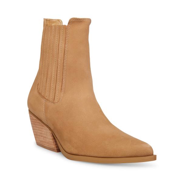 Steve Madden Terezza Tan Nubuck Ankelstøvletter Dame Brune | SM-615UV