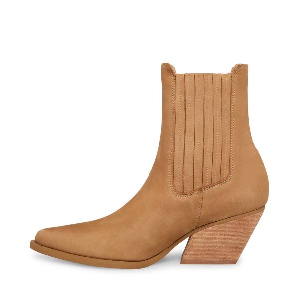 Steve Madden Terezza Tan Nubuck Ankelstøvletter Dame Brune | SM-615UV