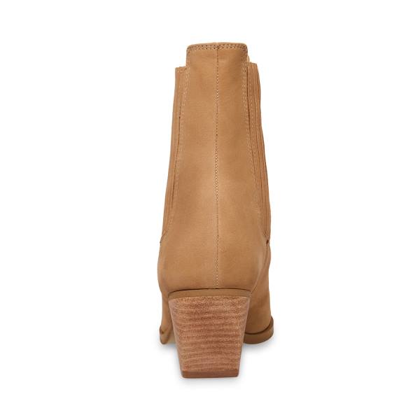 Steve Madden Terezza Tan Nubuck Ankelstøvletter Dame Brune | SM-615UV