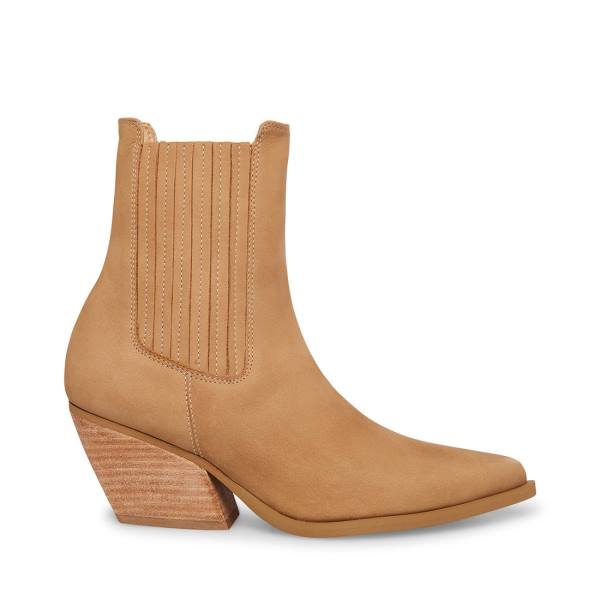 Steve Madden Terezza Tan Nubuck Ankelstøvletter Dame Brune | SM-615UV