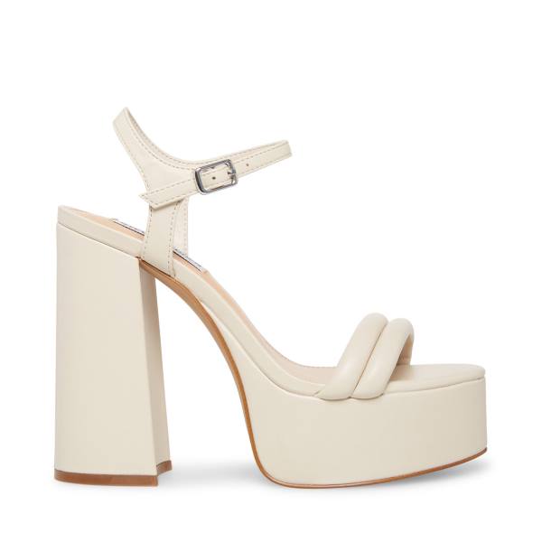 Steve Madden Tille Bone Heel Høye Hæler Dame Beige | SM-748PK