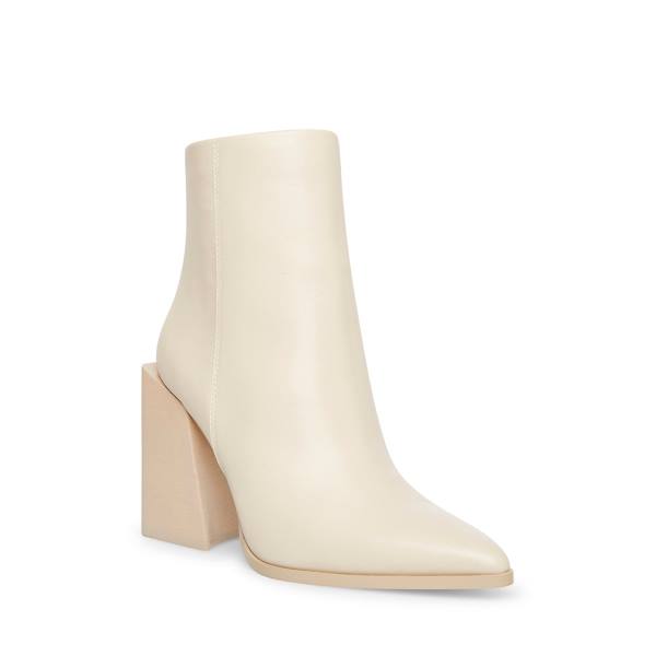 Steve Madden Tish Bone Lær Ankelstøvletter Dame Beige | SM-312YC