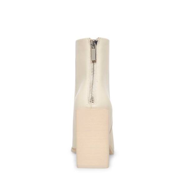 Steve Madden Tish Bone Lær Ankelstøvletter Dame Beige | SM-312YC