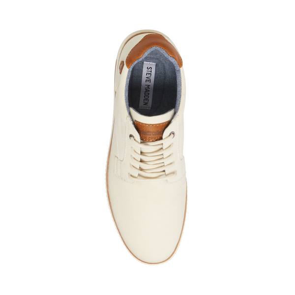 Steve Madden Tom Off-white Joggesko Herre Hvite | SM-054SV