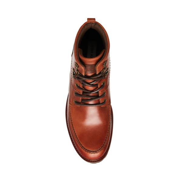 Steve Madden Trekker Cognac Lær Støvler Herre Brune | SM-835KL