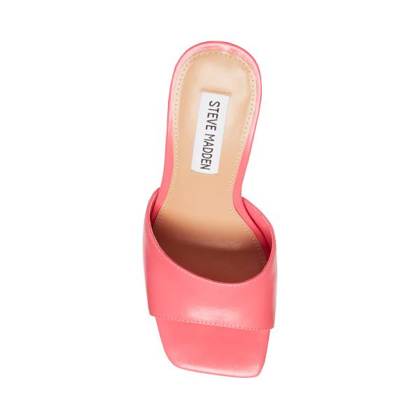 Steve Madden Trendy Lær Heel Høye Hæler Dame Rosa | SM-890RA