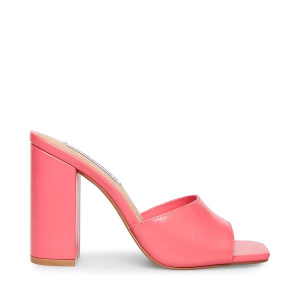 Steve Madden Trendy Lær Heel Høye Hæler Dame Rosa | SM-890RA