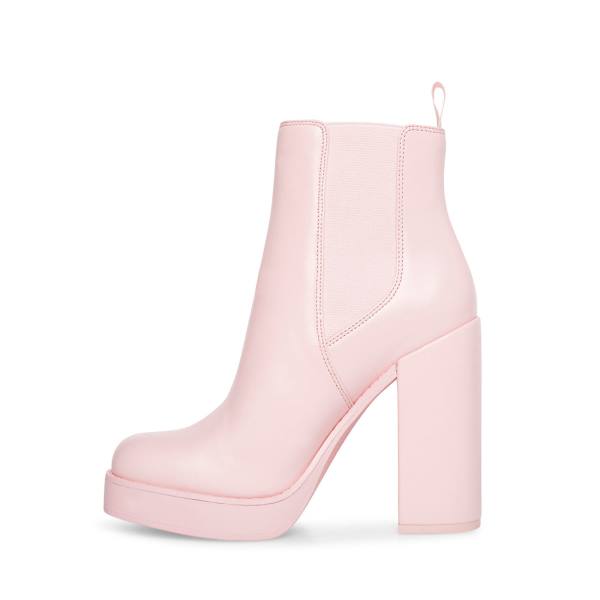 Steve Madden Triple Lær Ankelstøvletter Dame Rosa | SM-478BJ