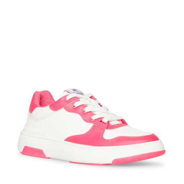 Steve Madden Tristina Fuschia Joggesko Dame Hvite | SM-470VS