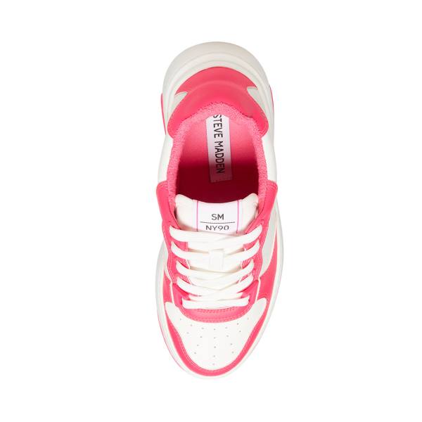 Steve Madden Tristina Fuschia Joggesko Dame Hvite | SM-470VS